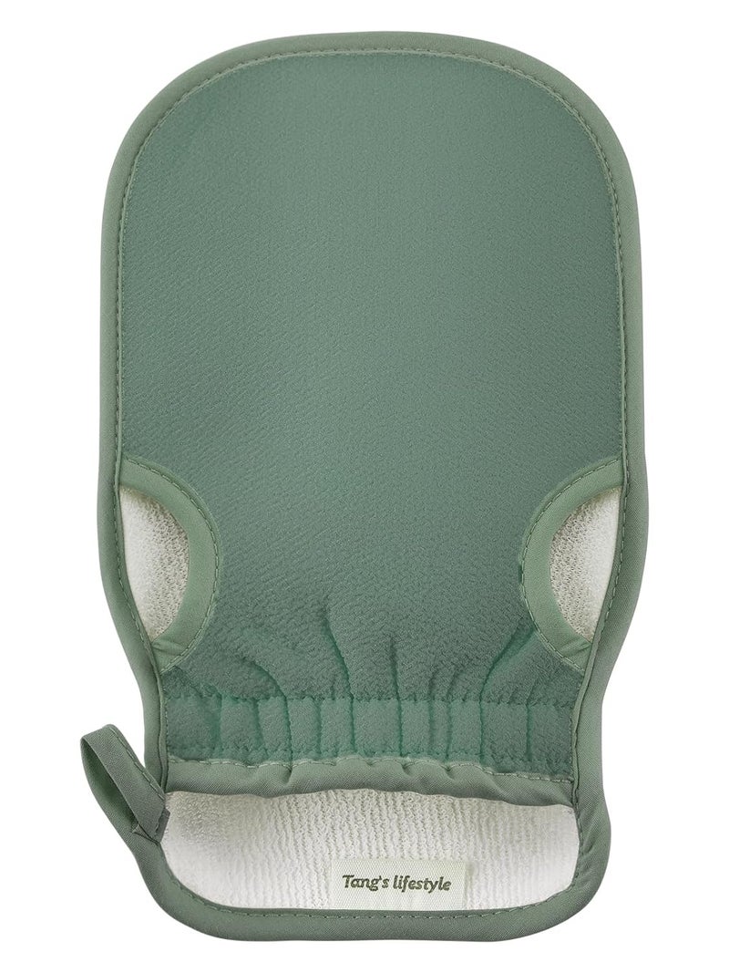 Aswdbbn Exfoliating Glove (Original) Machine Washable Newly Upgraded With Thumb Holes Korean Body Scrubber 100% Vegan Viscose Exfoliating Mitt for Dead Skin Removal, Keratosis Pilaris & Self-Tan Prep - Image 1